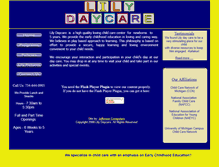 Tablet Screenshot of lilydaycare.com